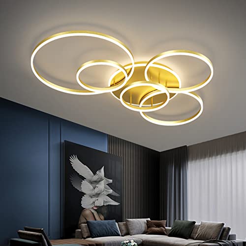 Plafonnier moderne encastré à luminosité variable pour salon et chambre
