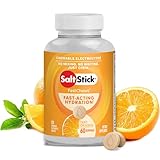 SaltStick Electrolyte FastChews - 120 Orange Chewable Tablets - Salt Tablets for Running and Hydration, Electrolyte Chews - 120 Count