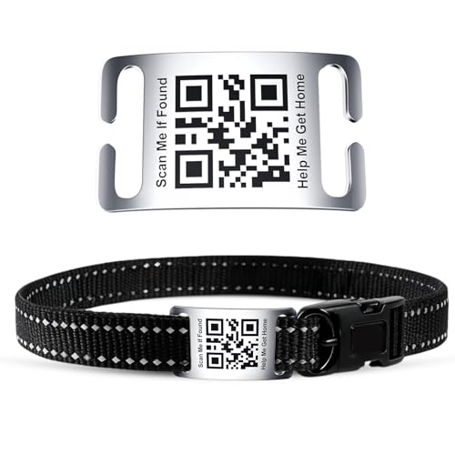 TechMark QR Code Stainless Steel Pet Tag