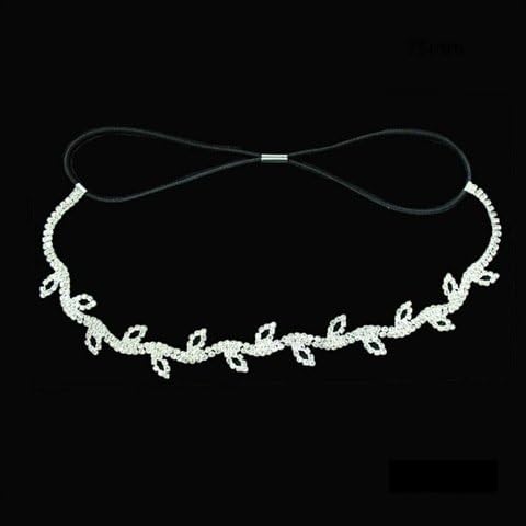 Stunning Iced Out Silver Branches Head Band