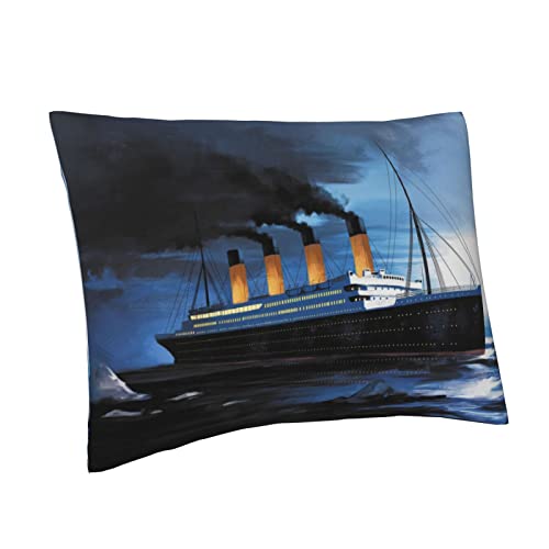 1 Pack Titanic Pillow Covers Super Soft Rectangle Decorative Throw Pillowcase With Envelope Closure Wrinkle Fade And Stain Resistant 20X26 #TOP1