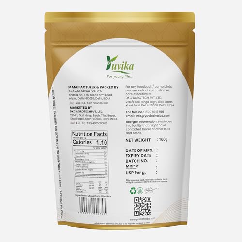 Image of YUVIKA Chawal Sathi - Red Rice (100 Grams)