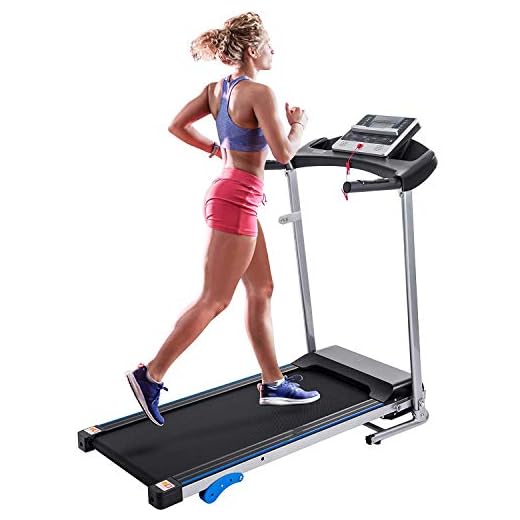 Merax Electric Folding Treadmill Motorized Running Machine with Speaker and Built-in Programs for Home, Easy Assembly