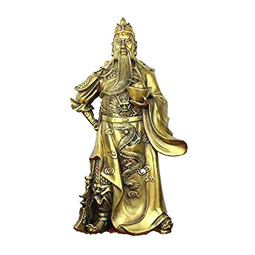 Dragon Chinois en Bronze Guan Gong insuffle courage et force dans votre foyer