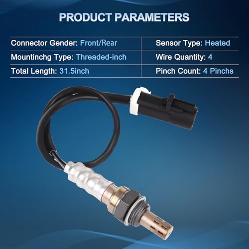 Sensor de oxígeno O2 compatible Ford Escape 2003-2014 set 4 miniatura 4