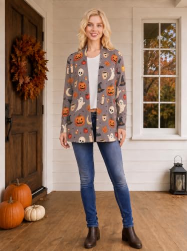 Image of Oil Painting Shirt Van Gogh Gift Starry Night Long Open Front Cardigans for Women Long Sleeve Clothing Lightweight Sweater