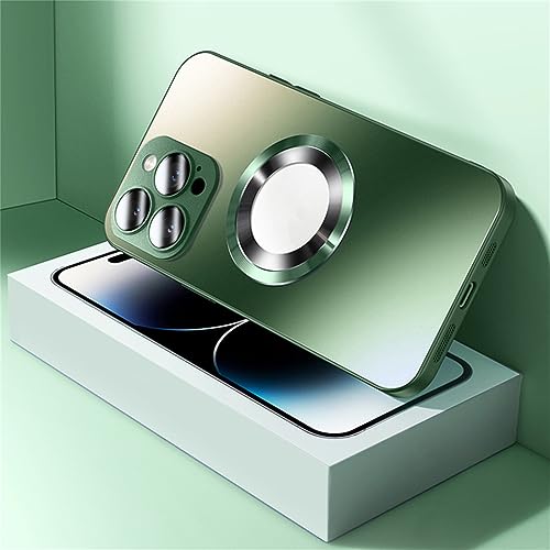 Étui de charge sans fil magnétique en verre mat pour vos déplacements en iPhone 12