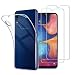 Produktbild iLieber Samsung Galaxy A20e Hülle + Panzerglas Set, [1 Hülle + 2 Panzerglas] Schutzhülle Schutzfolie Folie Glas TPU Silikon Case Cover Tasche Schale Weiche Transparent Crystal für Samsung Galaxy A20e
