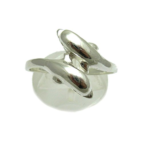 Bague en argent deux dauphins massif 925 R000776 Empress