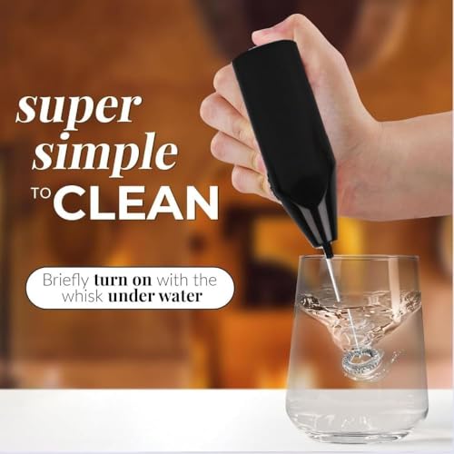 Image of Electric Milk Frother Handheld, Frother Wand for Coffee Drink Mixer Matcha Whisk, Foam Maker for, Frappe Hot Chocolate, Cappuccino, Lattes - Battery Operated (Not Included) (Multicolor)