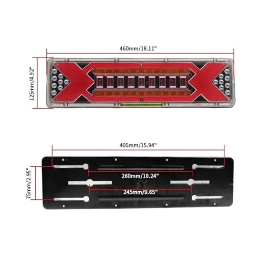 Clignotant dynamique de freinage pour remorque bus et camping-car