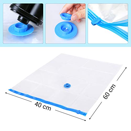 SONGMICS Vacuümzakken voor kleding met pomp 40 x 60 cm transparant - Image 7