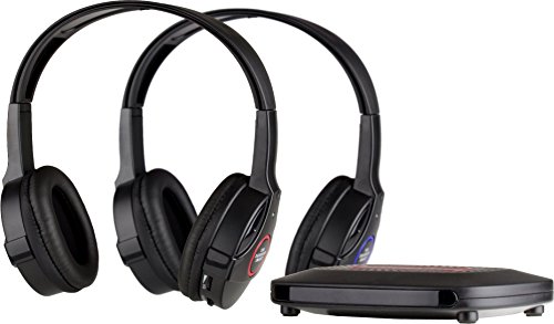 SHARPER IMAGE SHP921-2GB Universal Wireless Headphones For TV (Pack of 2 Headphones), (Black)