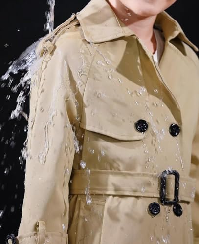 Image of Cromoncent Kids Rain Jacket, Raincoats Lightweight Waterproof Trench Coat for Boys Girls