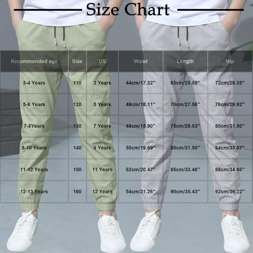 2pack Boys Jogger Pants Elastic Waisted Sweatpants Teen Boys Running Trousers Kids School Uniform Fall School Outfits3