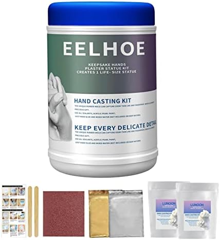 Hand Mold Kit Couples | High Strength Plaster Hand Mold Casting Kit, DIY Kits for Adults and Kids,Unique Anniversary Wedding Gifts Ideas, Cool Boyfriend