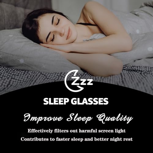 Image of VIEWBETTER Clip On Blue Light Blocking Glasses for Eyestrain /Light-Sensitive /Headache Flip Up Rimless Lens (Clear /Orange)