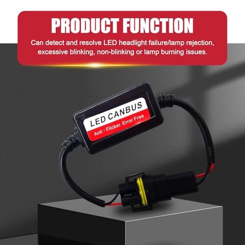 WZP 2PCS H11/H8/H9 Canbus Decoder para LED miniatura 5
