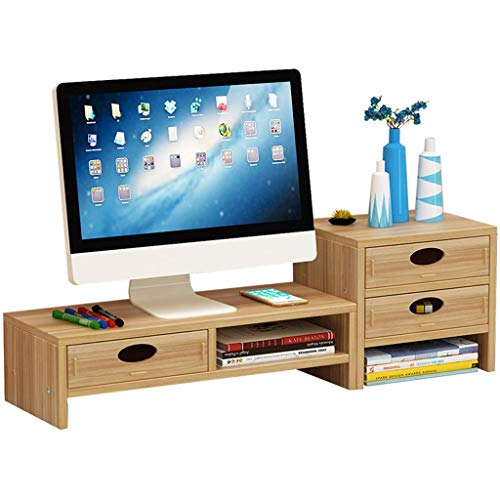 Preisvergleich Produktbild GWZSX Multimedia Monitorständer Ergonomische Bildschirmständer Computer Bildschirmerhöher Mit Schublade Für Laptop Oder Tv Shelf Riser- A
