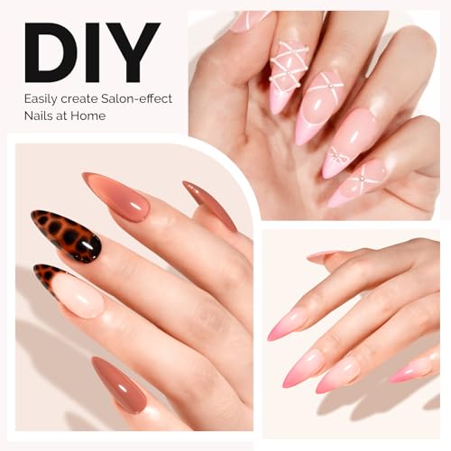 Image of MelodySusie Medium Almond Stiletto X Nail Tips - 300Pcs 15 Sizes Clear Acrylic, Half Matte Full Cover Press on Nails for DIY Extension & Salon Use, Pre-Shaped for Long-Lasting Manicure