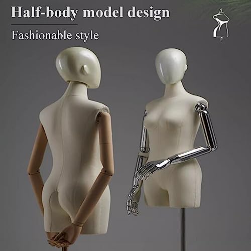 Ajustável Vestido de casamento manequim corpo manequim meio corpo feminino suporte ajustável manequi