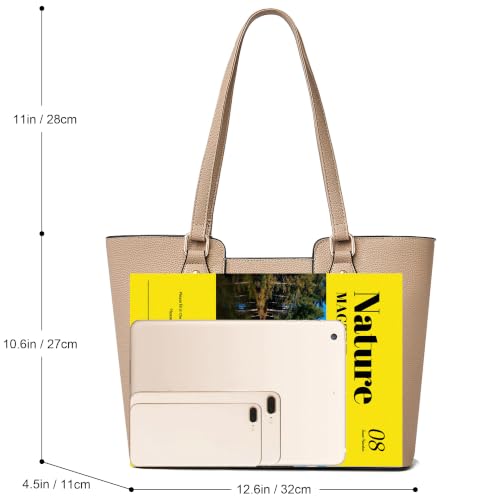 Image of CHICAROUSAL Tote Handbags Purses for Women PU Leather Womens Shoulder Bag | Large Tote Bag for Women, Shoulder Purse, Vegan Leather Purses for Women, Women's Handbags