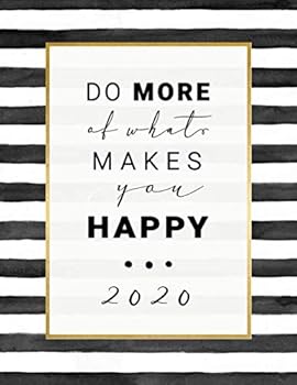 2020 : Large Planner Weekly Monthly Calendar January - December Year Organizer 8. 5x11 - Black White Schedule Notebook Journal Almanac for Women with Notes Section + 45 Dot Grid Pages, to Do List