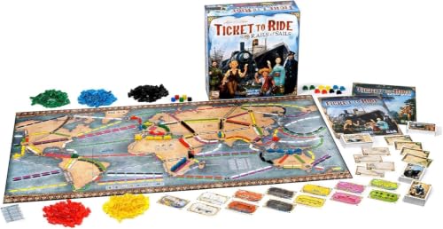 Image of Ticket to Ride Rails & Sails Board Game - Train Route-Building Strategy Game, Family Fun for Kids & Adults, Ages 10+, 2-5 Players, 90-120 Minute Playtime