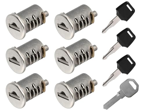 6 Pack SKS Lock Cores for Yakima Car Rack System Components Compatible with Yakima Car Roof Rack Replacement Lock