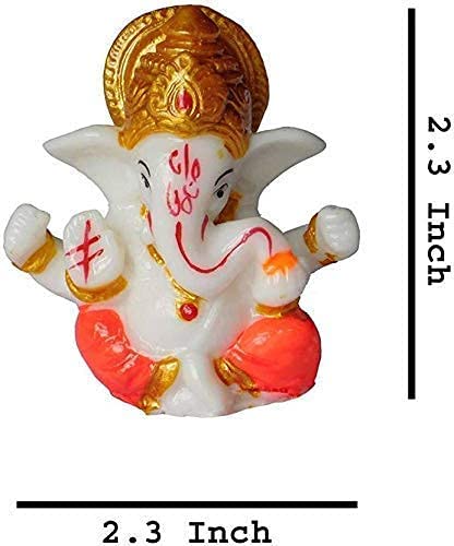 Image of Handmade Showpiece Polyresin Pagdi Ganesha Idol and Figurines for Spiritual Vaastu Pooja Decorative Sculpture for Puja Gifts & Decoration Items for Home Decor (Pagdi Ganesha ji)