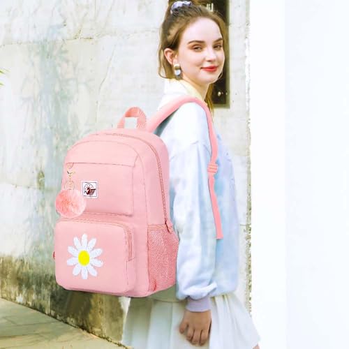 UFNDC Backpacks for Girls, 17" Water Resistant Aesthetic School Bag, Kids Bookbag for Teenagers2