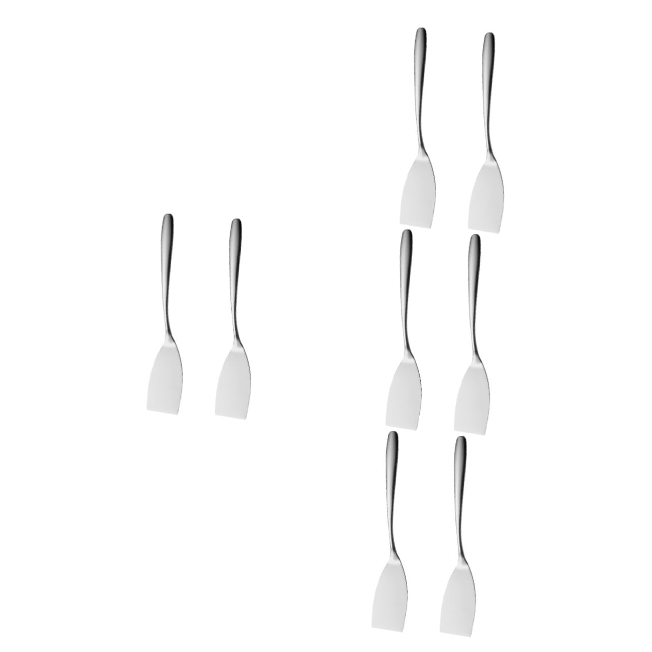 POPETPOP 8pièces Spatule Acier Pour Steak Et Cuisine Ustensile De Cuisine Multifonctionnel Pour Barbecue Et Pâtisserie