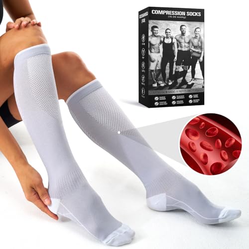 Image of Compression Socks for Women and Men(3 Pairs)15-20mmHg - Best Circulation Support Socks