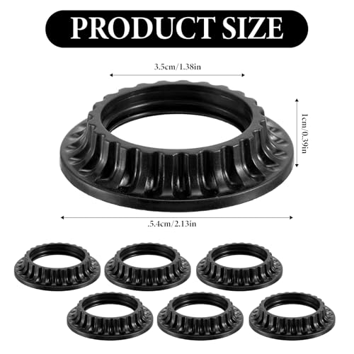 Image of 4 Pcs E26 Socket Ring Lamp Shade Adapter Ring Ring Replacement Screws E26 Light Socket Shade Rings Collar Rings Thread Diameter Lamp Shade Retaining Ring For E26 Sockets Rings For Light Fixtures