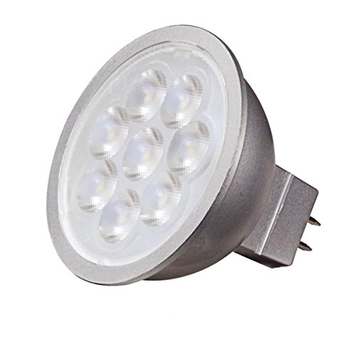 Satco S9495 LED Light Bulbs, 6.5W MR16, 40 Degree Beam, 2700K Warm White, 12 Volt, Dimmable (Pack of 6)