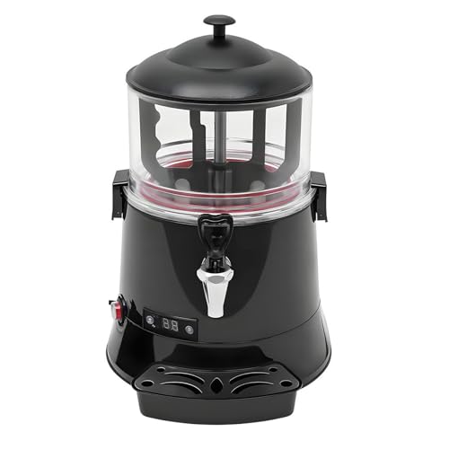 Máquina Comercial De Chocolate Caliente De 5l/10l Control De Temperatura Inteligente De 30-90 ℃, Fabricante De Dispensador De Bebidas Calientes Para Calentar Leche De Café Con Cho(Size:5L,Color:negro)
