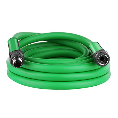 RESTMO 25ft Garden Hose, 5/8” Hybrid Water Hose with Swivel Grip Handle | Drinking Safe | Heavy Duty | Lightweight | Super Flexible | Metal Fittings, All-Weather Outdoor Yard Watering