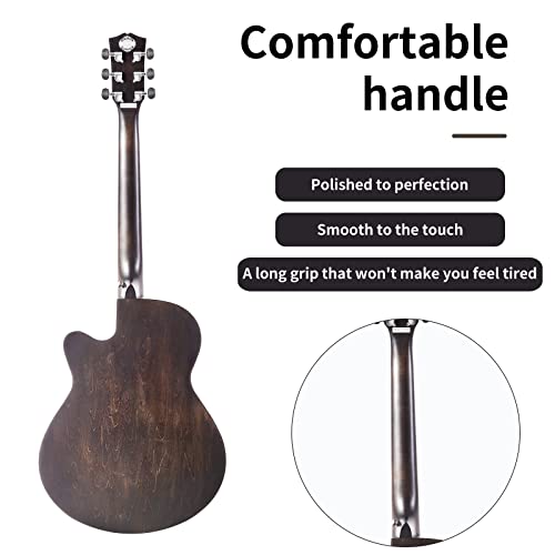 Soldin Kit de guitare acoustique pour débutant de 101,6 cm avec sac de transport, support de guitare, accordeur, sangle… - Les Beatles, Paul McCartney, John Lennon, RIngo Starr, George Harrison Soldin Kit de guitare acoustique pour débutant de 101,6 cm avec sac de transport, support de guitare, accordeur, sangle… – Image 8