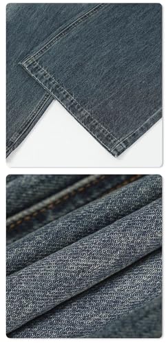 Men's American Retro Washed Gradient Jeans Loose Straight Jeans4