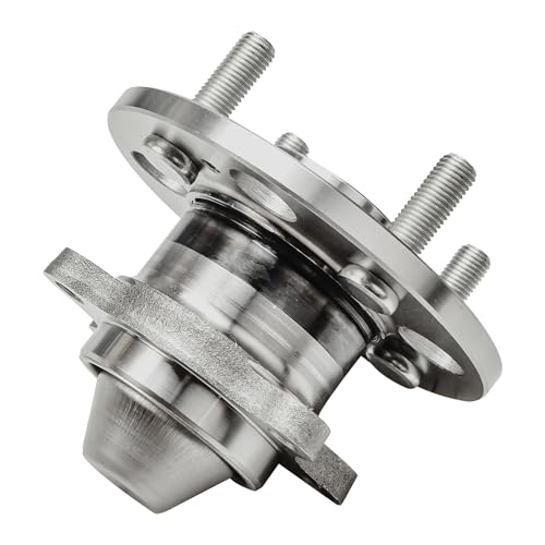Image of Detroit Axle - Rear 2pc Wheel Bearing Hubs for 07-11 Hyundai Accent 06-11 Kia Rio Rio5, 2 Complete Wheel Bearing and Hubs Assembly 2007 2008 2009 2010 2011 Replacement