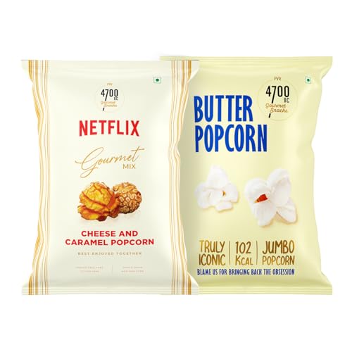 4700BC Popcorn Combo | Netflix Cheese & Caramel Gourmet Popcorn |...