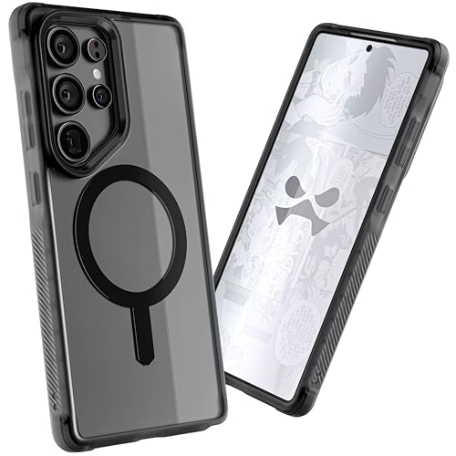 Image of Ghostek Covert S25 Ultra MagSafe Case Clear with Magnetic Ring, Slim Thin Military Grade Shockproof Phone Cover Compatible with 2025 Samsung Galaxy S25Ultra (6.9 inch) (Smoke Matte)