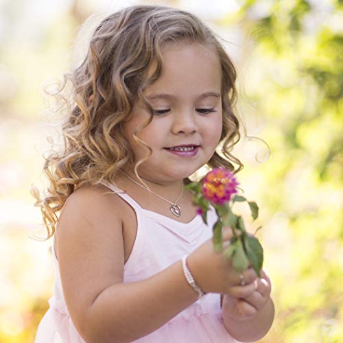 Cherished Moments Girl's Sterling Silver "Dancing Heart" Simulated Birthstone Necklace2