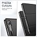 JETech Case for Samsung Galaxy Tab S10 Lite / S10 FE / S9 FE 10.9-Inch, Slim Translucent Back Tri-Fold Stand Protective Tablet Cover, Support S Pen Charging, Auto Wake/Sleep (Black)