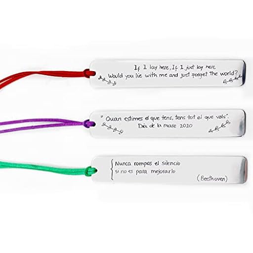 Osmit Punto de libro personalizado de aluminio, marcapáginas grabado a mano, regalo original para Sant Jordi, Día del Libro, cumpleaños y aniversarios | Ya disponible en tu tienda friki favorita! En mundofriki.es!