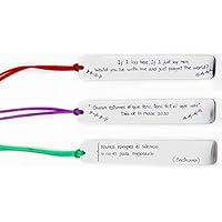 Osmit Punto de libro personalizado de aluminio, marcapáginas