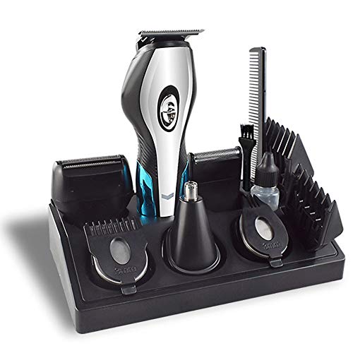 JewelryWe 11 in 1 Men's Shaver Trimmer Grooming Kit,Waterproof Cordless Hair Trimmer Beard Nose Trimmer Professional Electric Razor Trimmer Grooming Kit for Travel Home Use