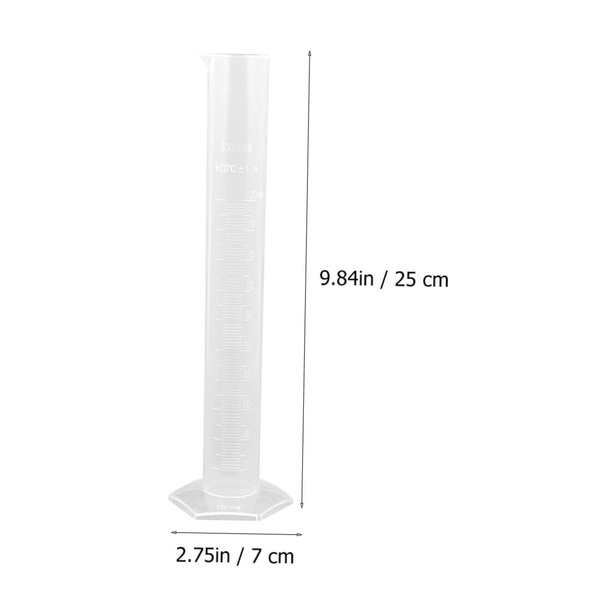 NAMOARLY 2pcs Measuring Cup Laboratory Supplies Lab Liquid Cylinders Lab Cylinder Laboratory Equipment Chemistry Cylinder 50 Graduated Cylinder Lab Graduated Cylinder Test Tube Plastic