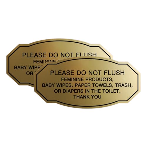 Signalisation de courtoisie Please Do Not Flush pour WC et salle de bain