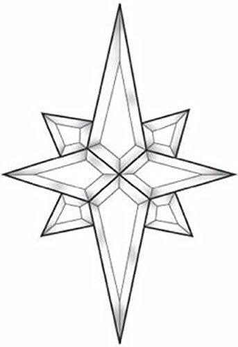 Stained Glass Supplies Flat Star Bevel Cluster EC342